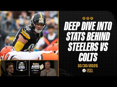 Deep Dive into the Stats Behind Steelers vs. Colts | SNR Drive (Oct. 30) | Pittsburgh Steelers