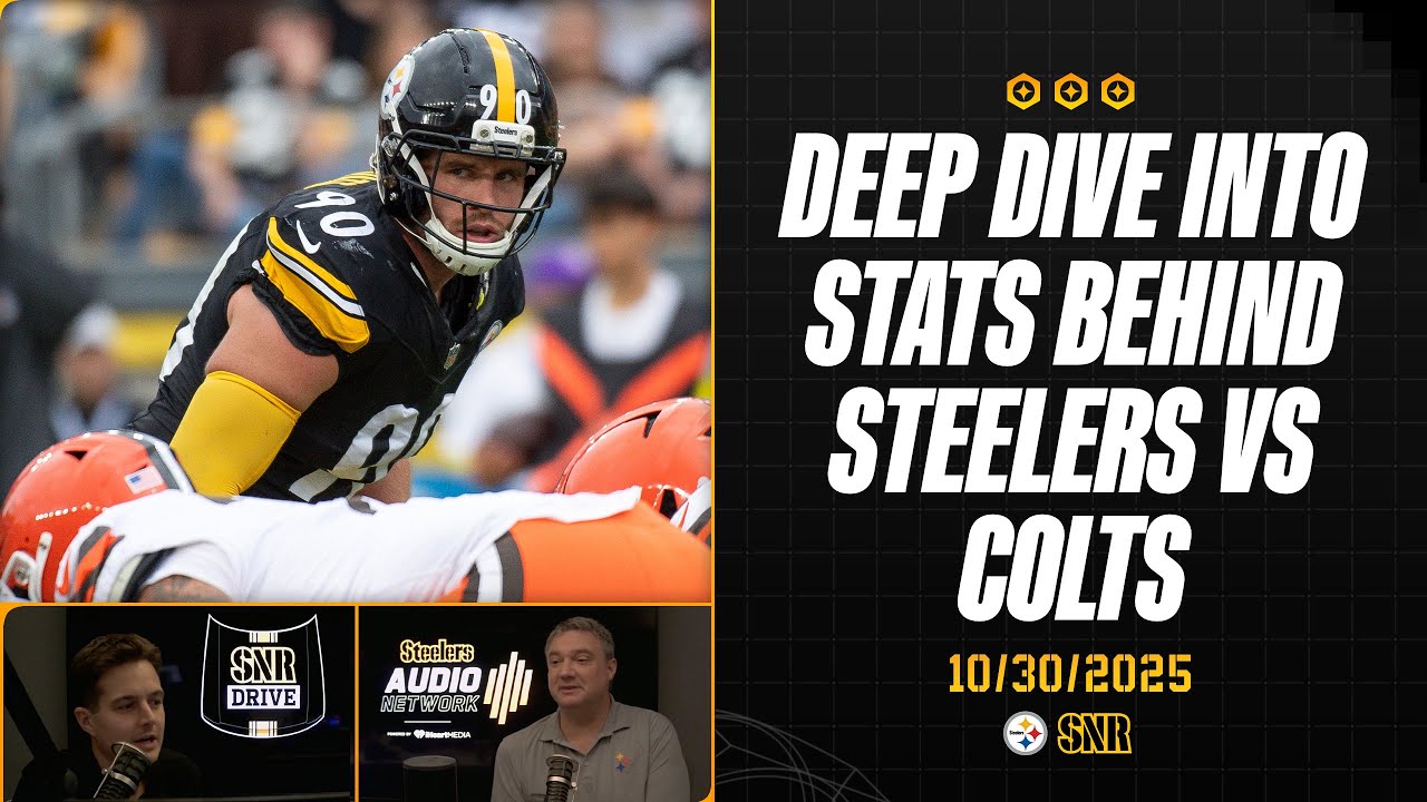 Steelers vs. Colts: In-Depth Stats Breakdown & Key Insights | SNR Drive (Oct. 30) 🏈