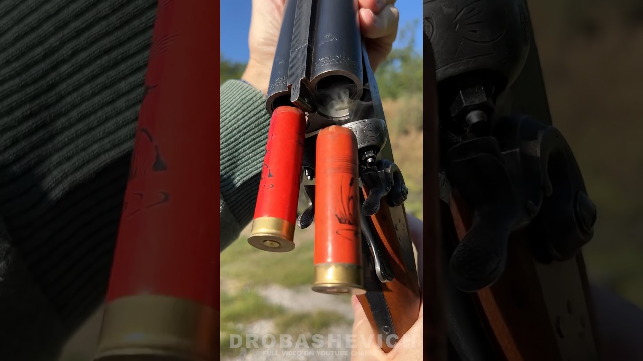 Vintage Shotgun Shooting Old Cartridges at the Range π―