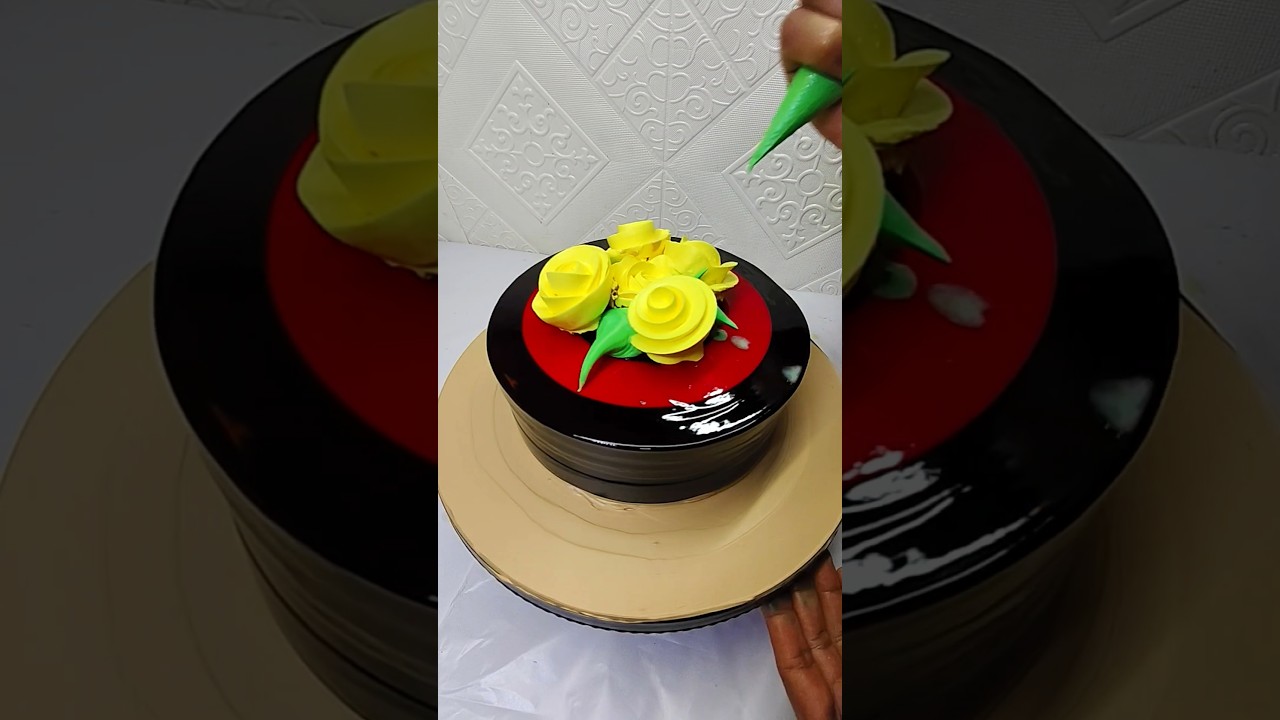 Stunning Chocolate Rose Cake Design πΉ | Trending Short Video