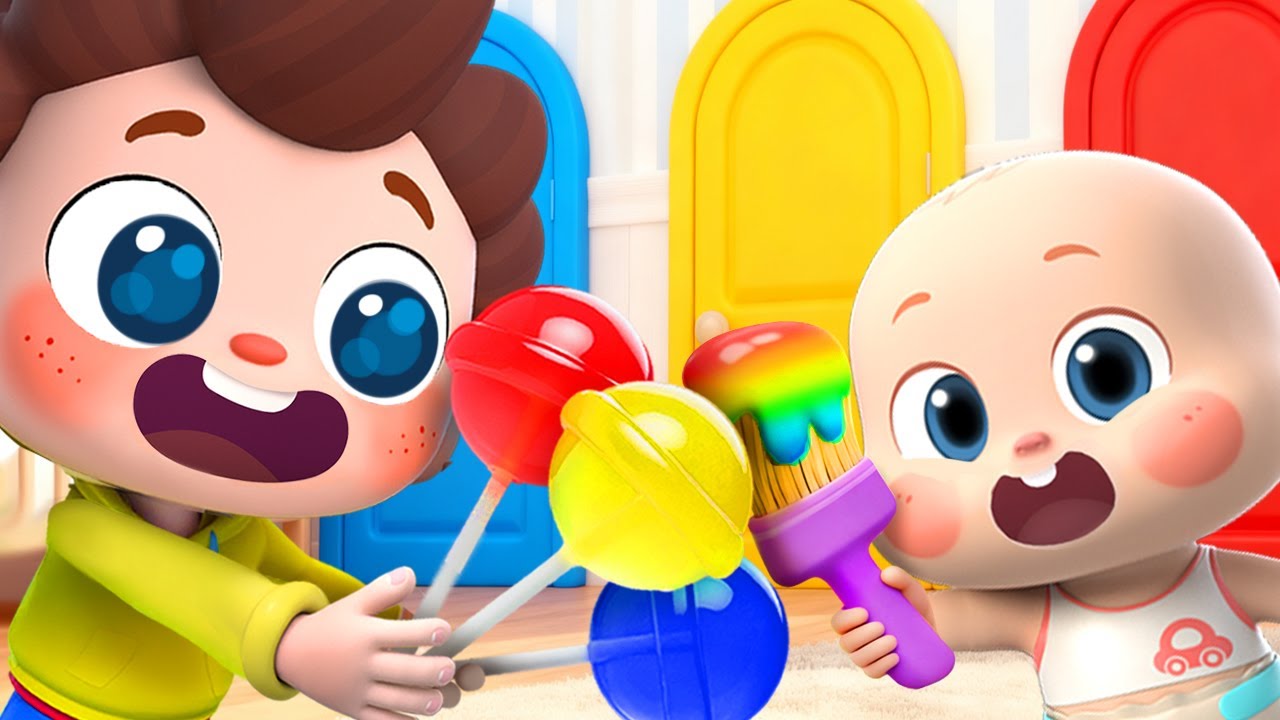 Learn Colors with Magic Brush | Nursery Rhymes & Kids Song by BabyBus