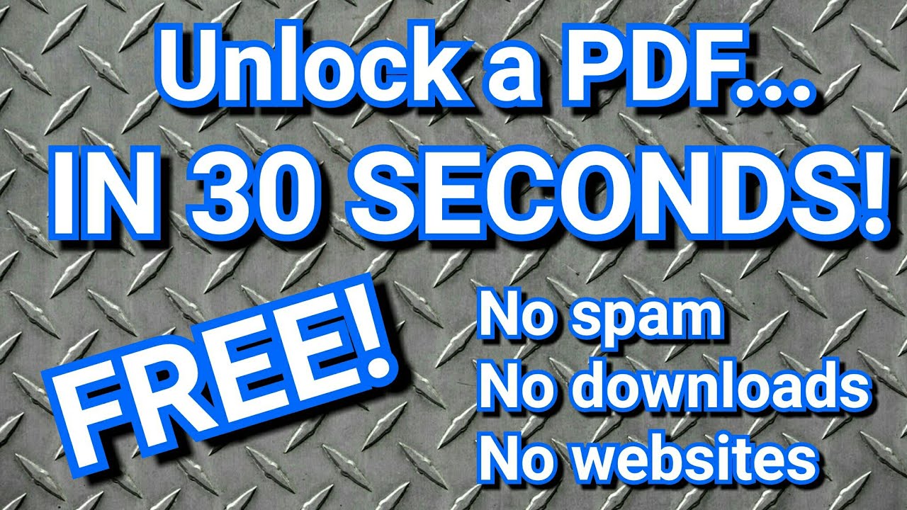 Unlock Secured PDFs with Chrome β No Software Needed