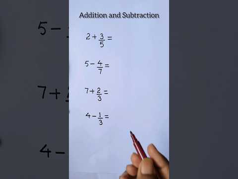 Addition and Subtraction | Basic mathematics | #maths #basic #viral #shorts
