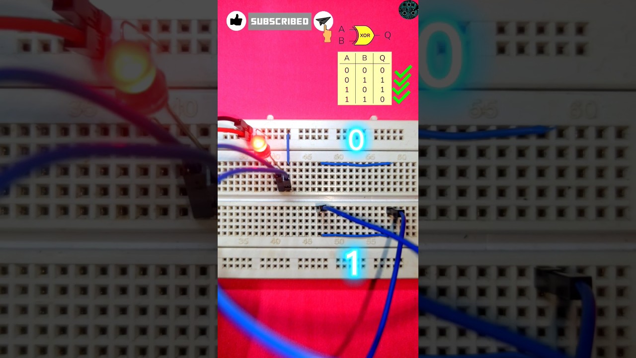 Understanding the Two-Way Switch Using XOR Gate 🔄 | Easy Electronics Tutorial
