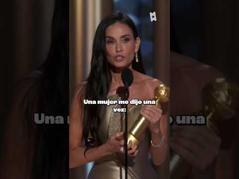 Demi Moore gana Mejor Actriz de Comedia y dio el discurso más hermoso de la noche. 🥹😭#GoldenGlobes