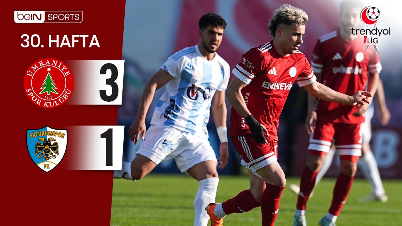 Ümraniyespor (3-1) Erzurumspor FK | 30. Hafta Maç ÖZETİ | Trendyol 1. Lig - 2025/26