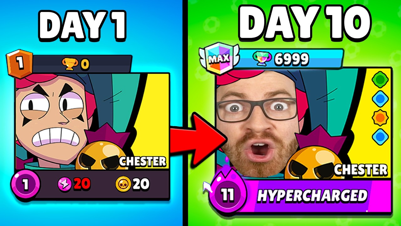 I Broke Chester's Brawl Stars Record in 10 Days! 🏆