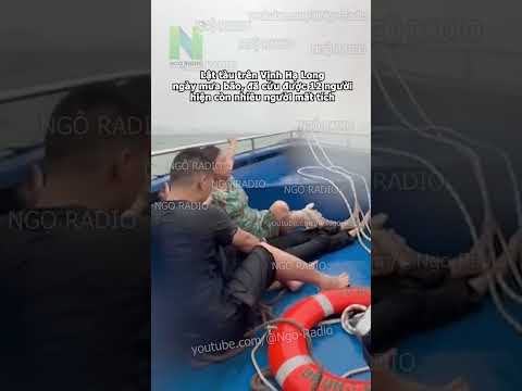 Lật tàu trên Vịnh Hạ Long nhiều người mất tích