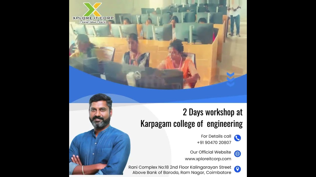 2 Two-Day Cyber Security Workshop at Karpagam College of Engineering #xploreitcorp