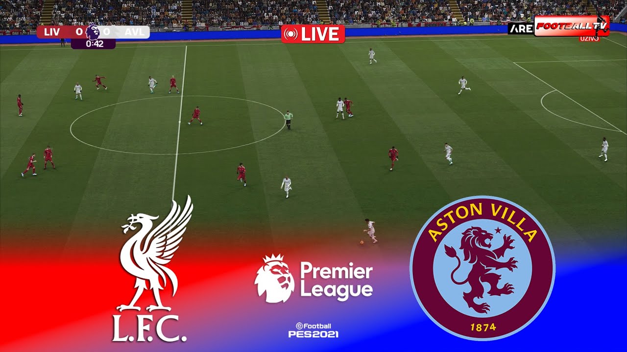 Liverpool vs Aston Villa ⚽ Premier League 25/26 | PES 21 Gameplay Highlights