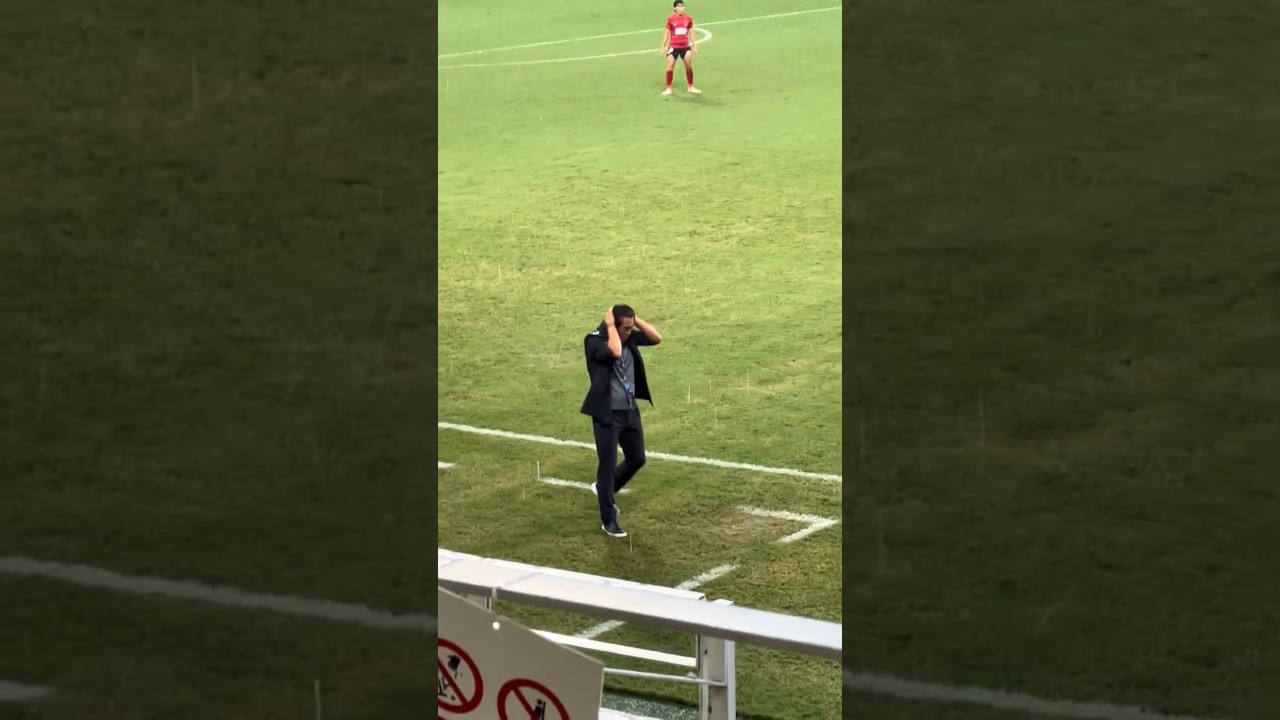 Coach Chengdu Watches JDT Win in Rain 🌧️