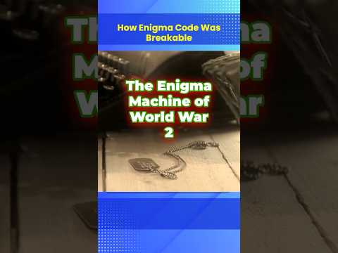 The "Enigma Machine" of World War II #shorts