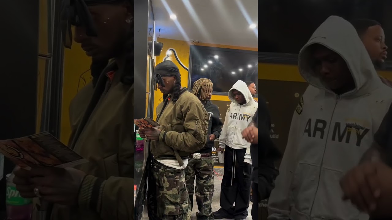 Playboi Carti & Ken Carson at Brooklyn Wing House Grand Opening 🍗