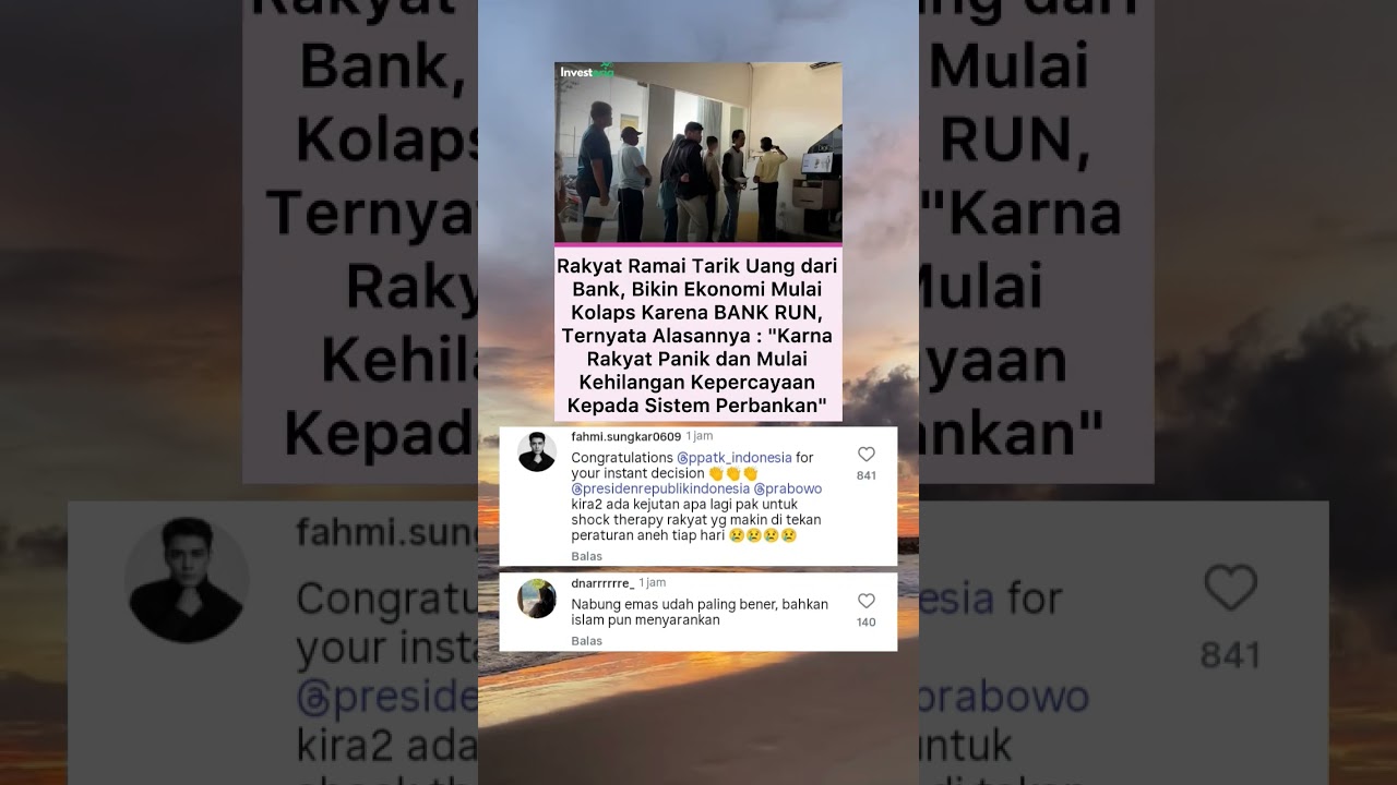 Rakyat Tarik Uang, Tak Percaya Sistem Bank 💸