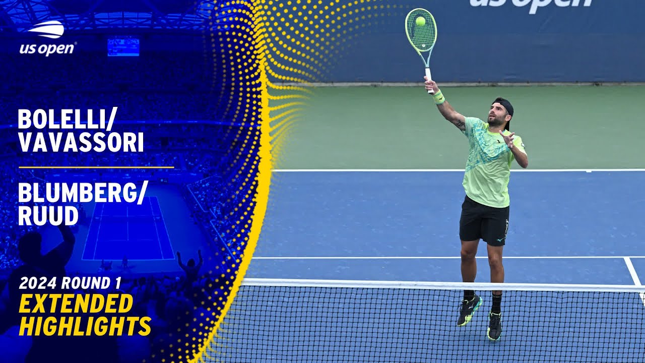 US Open R1 Highlights: Bolelli/Vavassori vs. Blumberg/Ruud 🎾