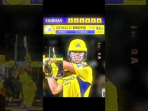 Dewald Brevis ☠️🛐 | #cricket #csk #msdhoni #cskvskkr #ipl2025 #shorts