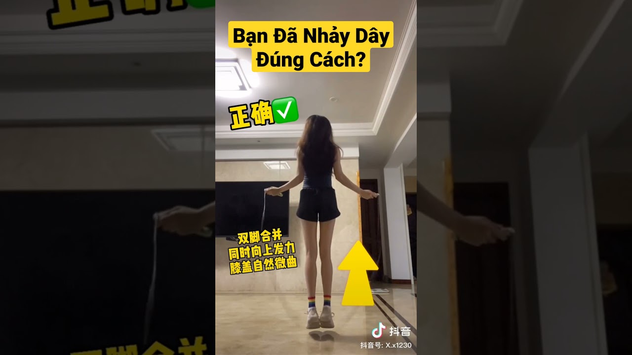 Nhảy Dây Giảm Cân, Tăng Chiều Cao Đúng Cách #Shorts