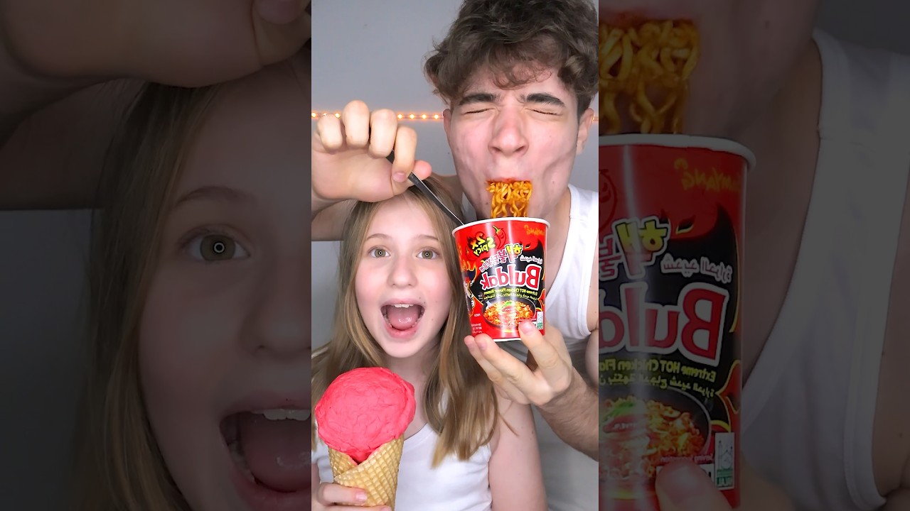 Spicy Challenge with My Little Sister! 🌶️