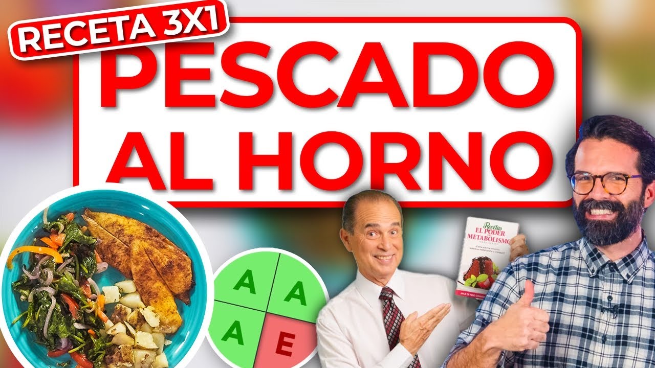 Receta 3x1 Pescado al Horno para Adelgazar 🐟