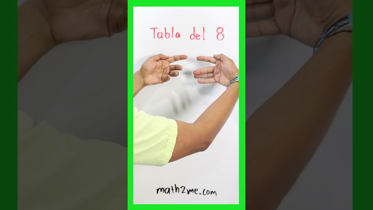 Truco para aprender la tabla del 8 con las manos ✋
