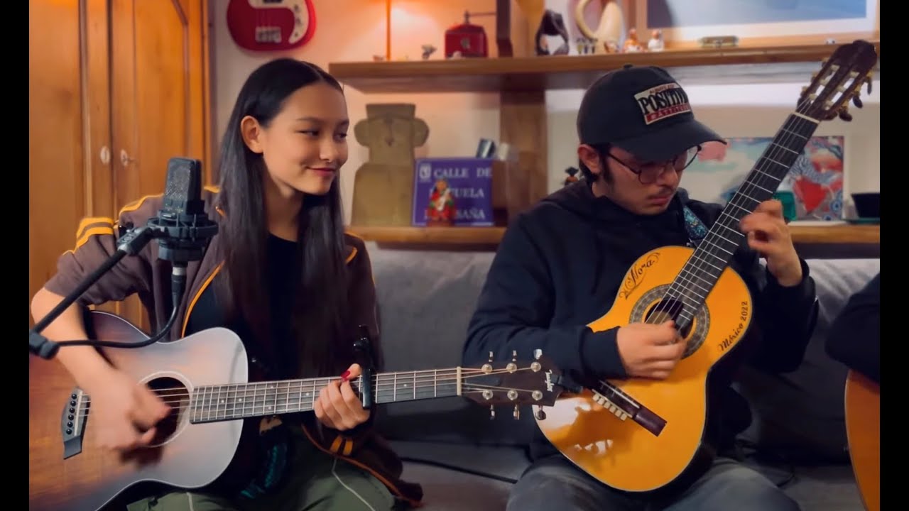 Isaac & Nora Perform 'Clandestino' by Manu Chao 🎶