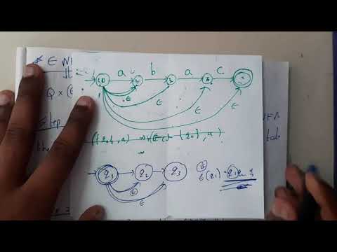 22 epsilon NFA to DFA with example