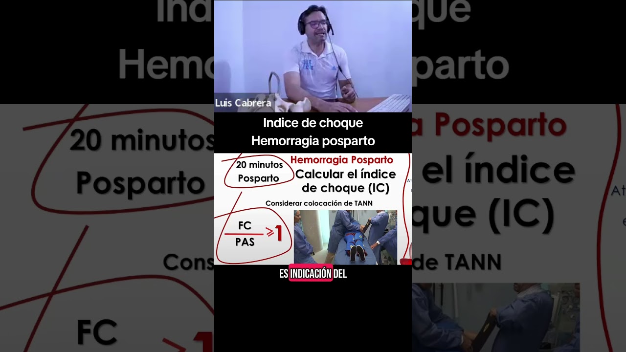 Índice de Choque en Hemorragia Posparto 🚑