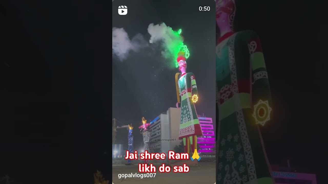 Dussehra 2024: World's Tallest Ravan Dahan in Dwarka 🎉