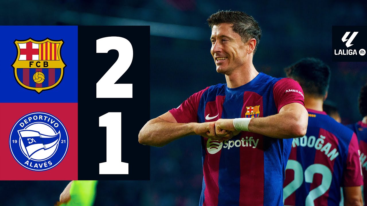 FC Barcelona 2-1 Alavés | La Liga 2023/24 MD13 ⚽
