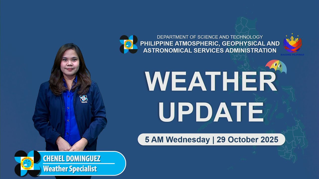 Today’s Weather Forecast for October 29, 2025 ☀️ | DOST-PAGASA Updates