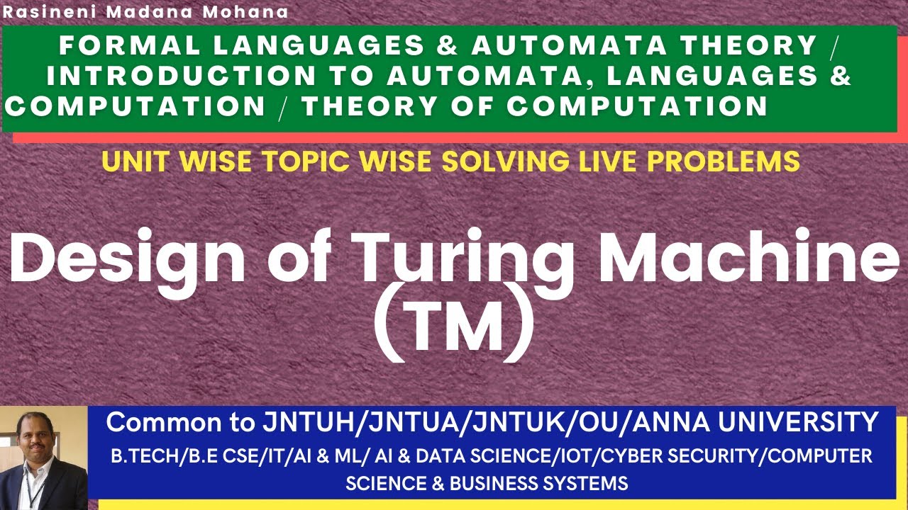 Designing Turing Machines for Recursively Enumerable Languages | Automata Theory Problem 15
