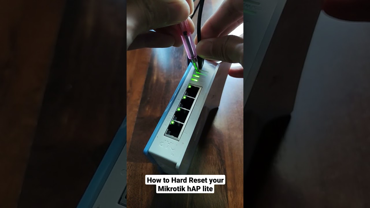 Mikrotik hAP lite Hard Reset Guide 🔧
