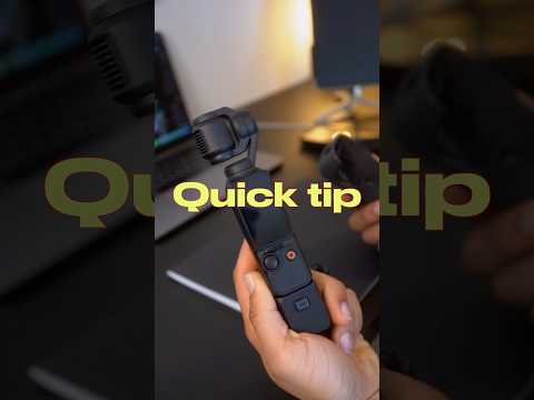 Quick tip that will chang you life Osmo Pocket 3
