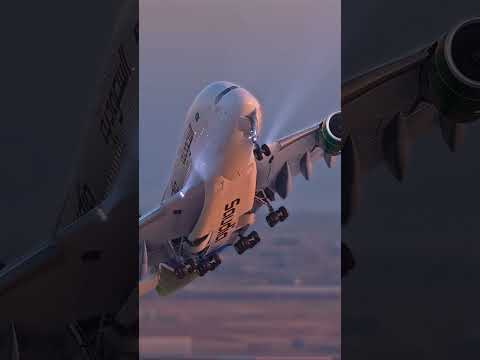 Saudia Arabia A380 Taking Off from Jeddah 🇸🇦🛫 | Giant Departure Over the Red Sea! #shorts #aviation