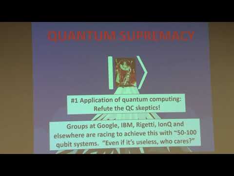 03/01/2019 - DSC - Scott Aaronson: Quantum Supremacy & Its Applications