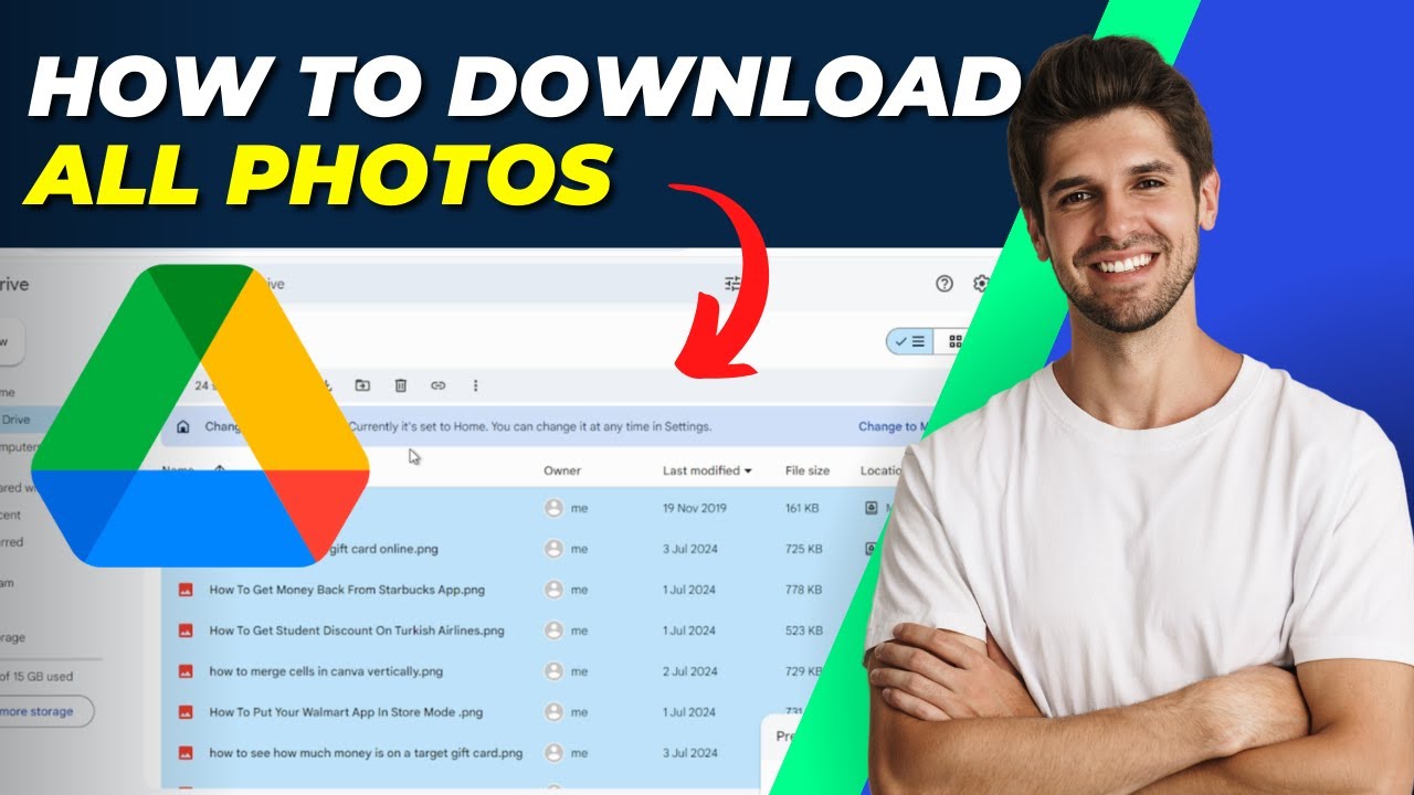 Download All Photos from Google Drive 📁