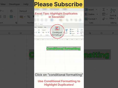 Excel Trick: Highlight Duplicate Entries with Ease | Conditional Formatting | Excel Shorts