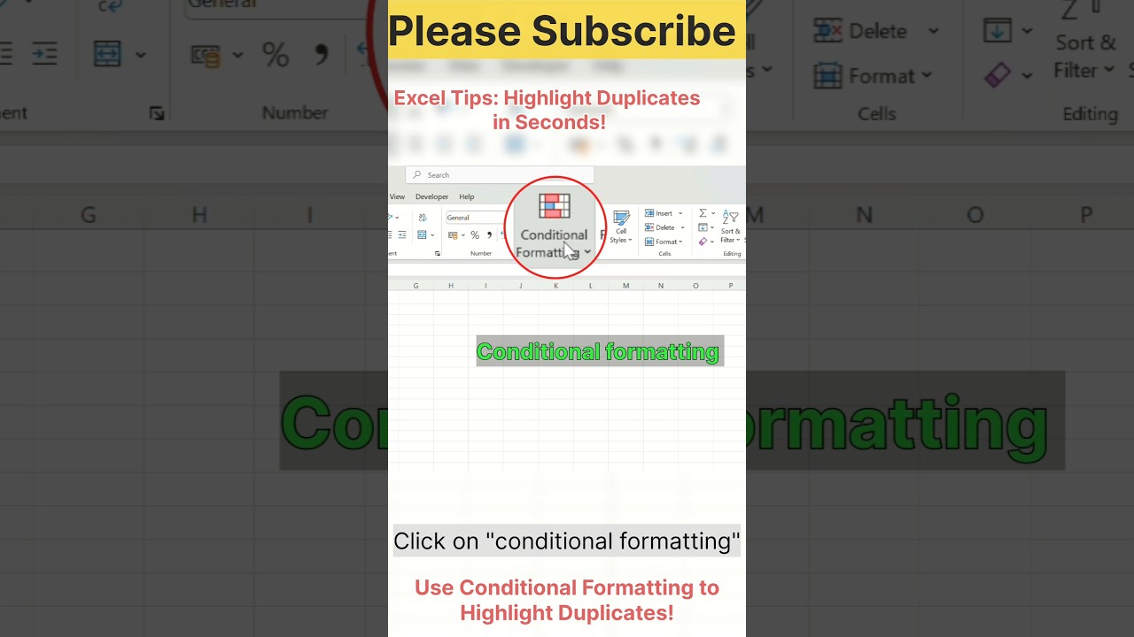 Excel Shortcut: Instantly Highlight Duplicate Entries with Conditional Formatting 🔍
