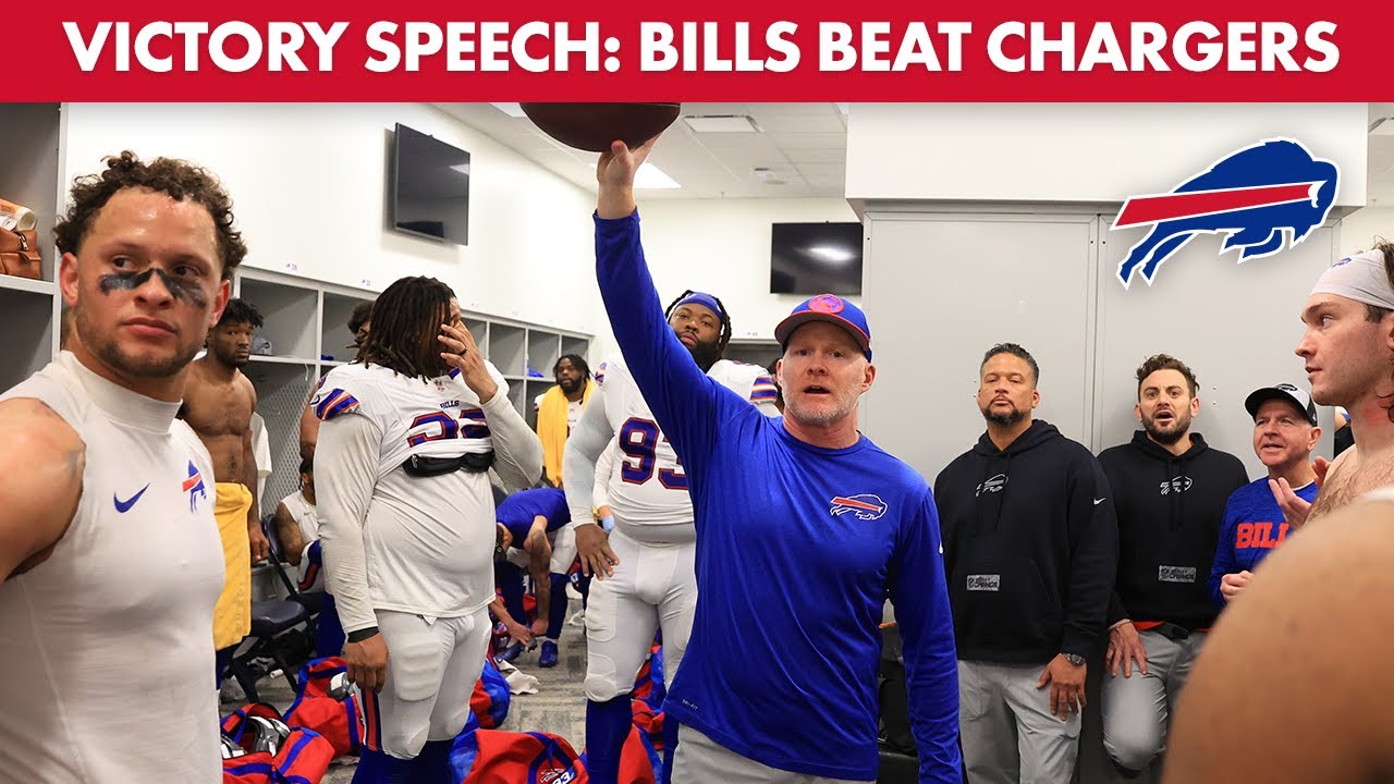 Sean McDermott's Win Speech vs Chargers 🏈