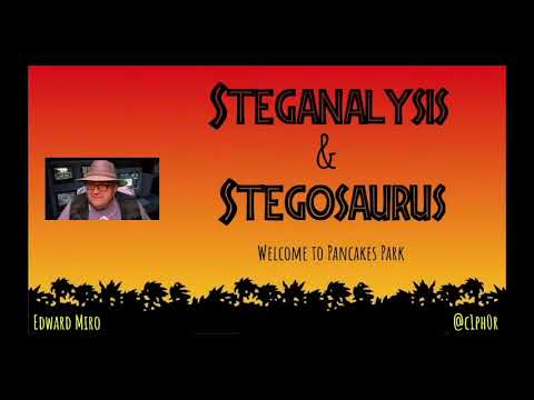 PancakesCon 2 - Edward Miro - Steganalysis & Stegosaurus