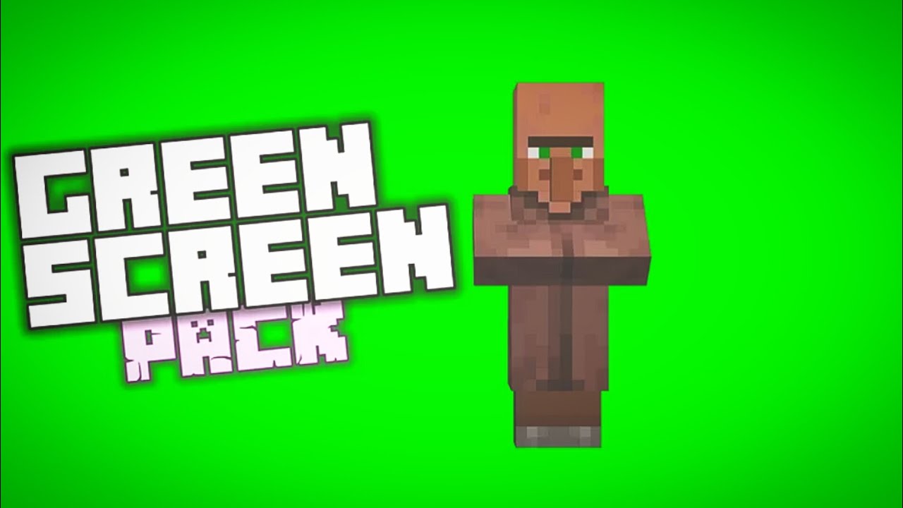 Minecraft Green Screen Pack for Epic Edits 🎮