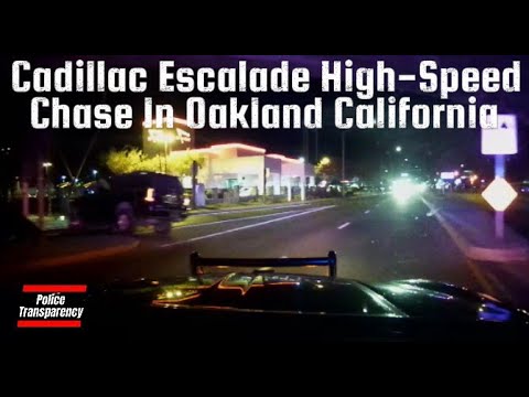 Cadillac Escalade High-Speed Chase In Oakland California