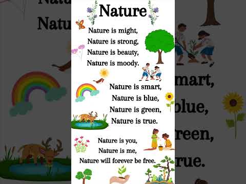 Nature Poem 🌳 |  English Poem for Kids | Poem in English for Kids | Learn English | Simple English