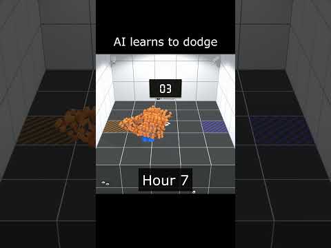 AI Learns to Dodge #ai #deeplearning #aiwarehouse