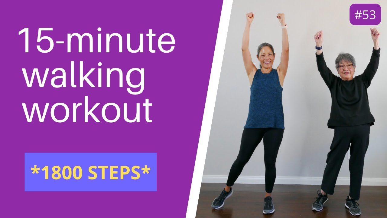 15-Minute Indoor Walking Workout for Seniors and Beginners