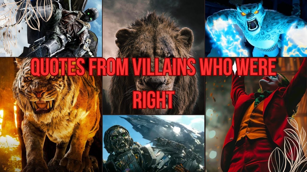 Villain Quotes That Were Surprisingly Right 🎥