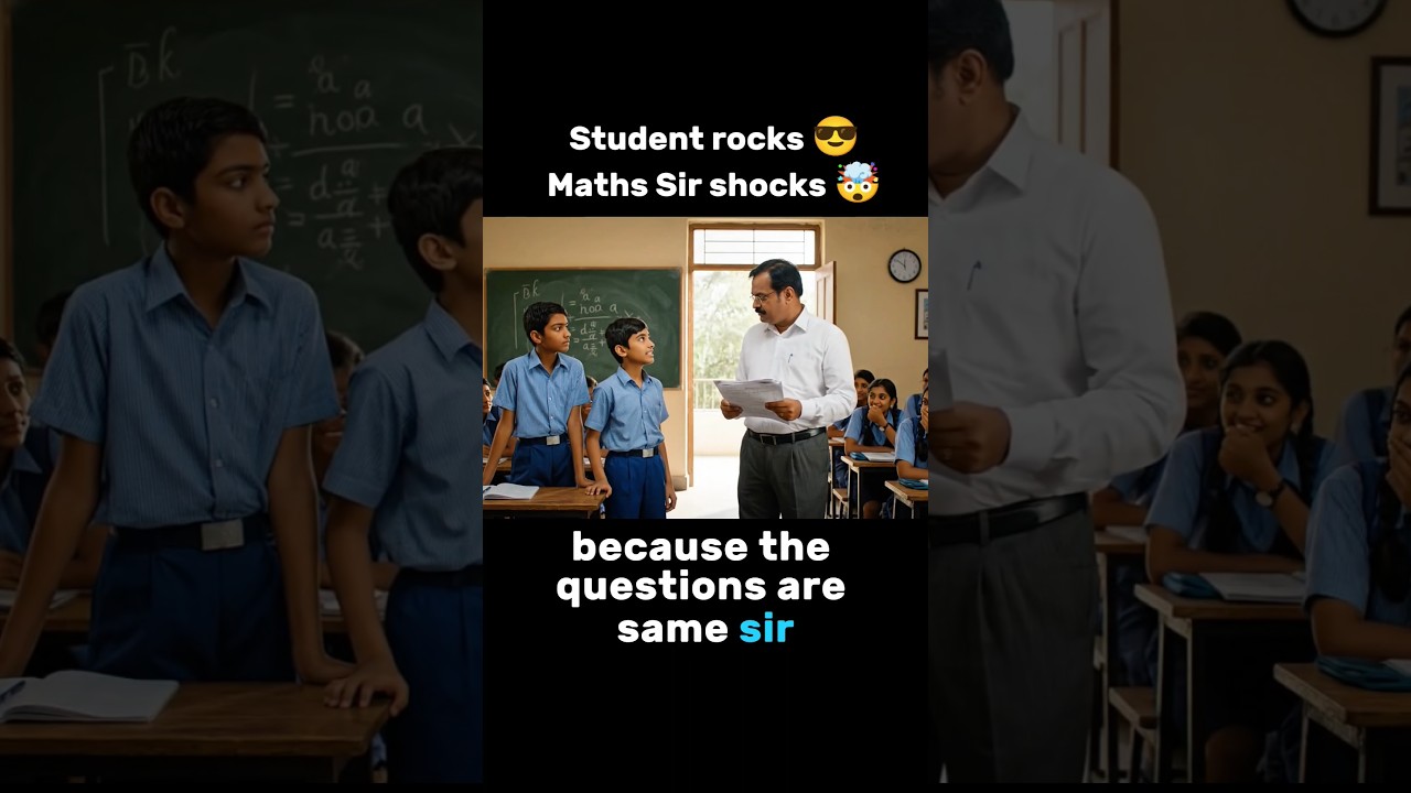 When the Maths Teacher Can't Believe Both Students Have the Same Answer! 😂