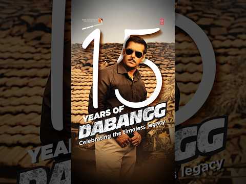 15 Years of the Iconic Dabangg❤️‍🔥🔥 | Salman Khan | Sonakshi Sinha #YTShortsIndia #Dabangg