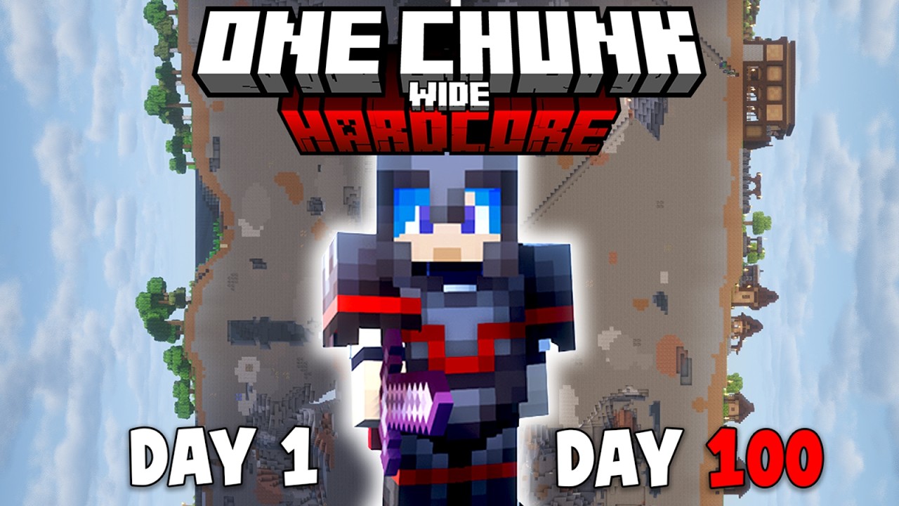 100 Hari Minecraft Hardcore in One Chunk 🌍