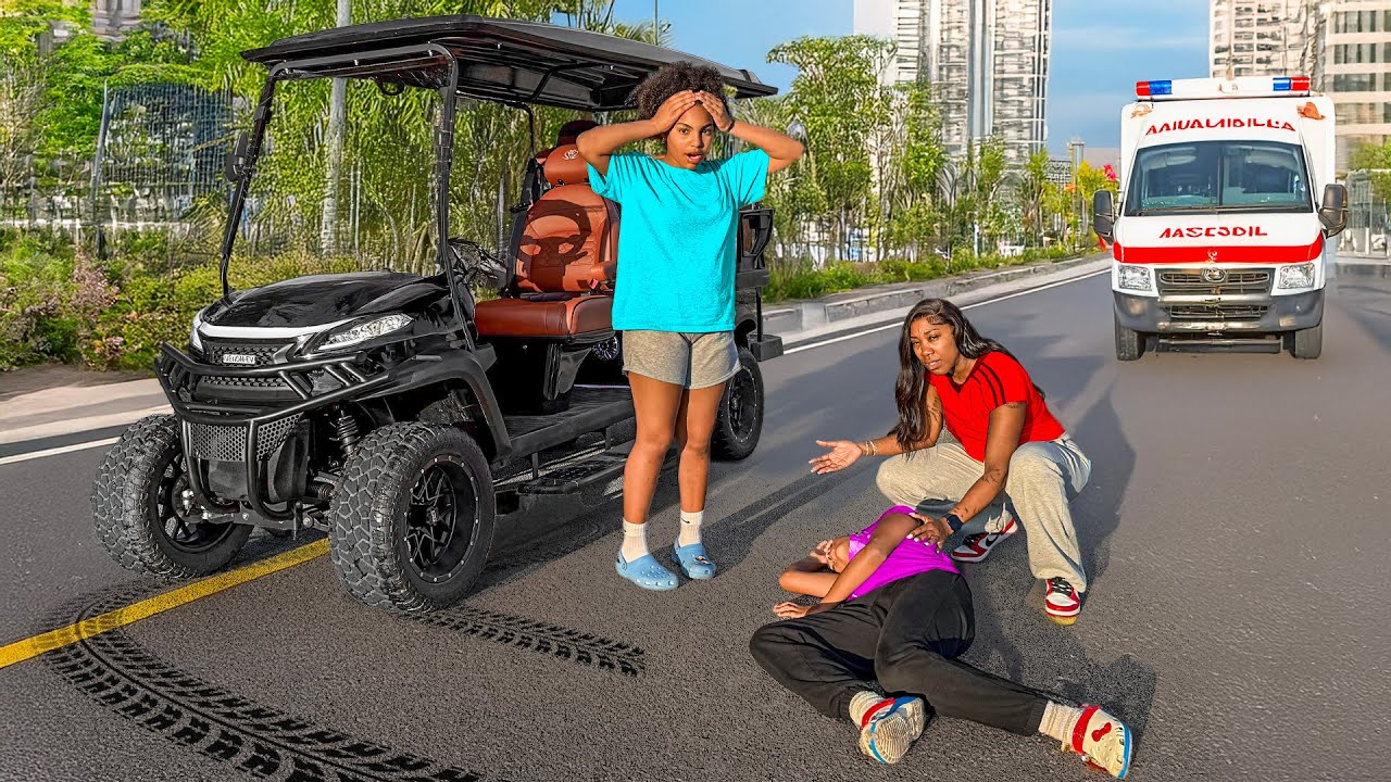 Cali's Golf Cart Accident 🚗